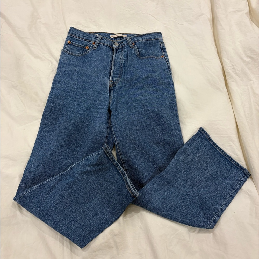 Levi's Ribcage Straight Ankle - Medium Wash